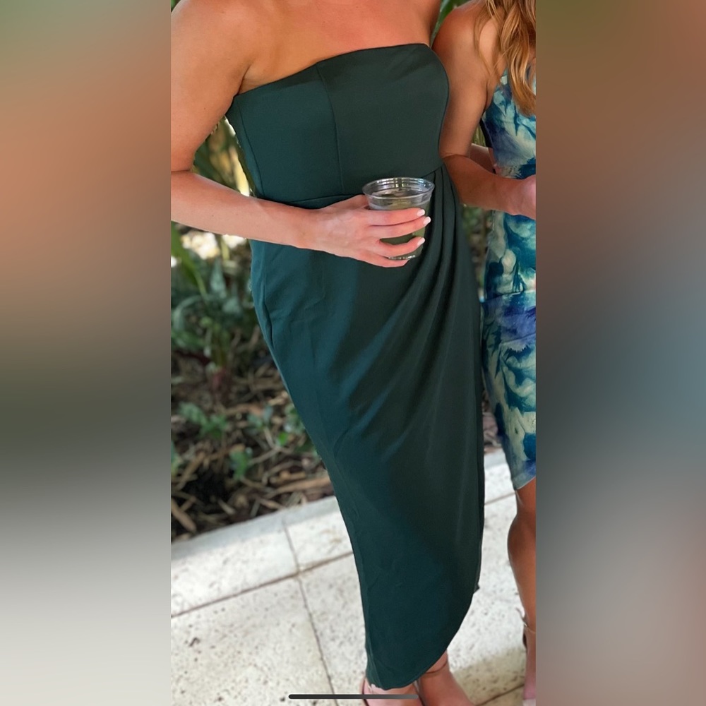 Showpo sleeveless midi green dress
